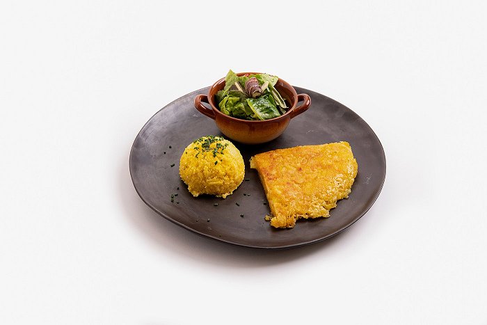 Agriturismo Pri Lovrču • Frika con polenta e insalata • Soča Valley Finest