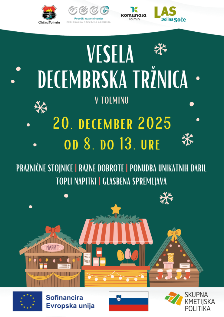 Plakat Vesela decembrska tržnica